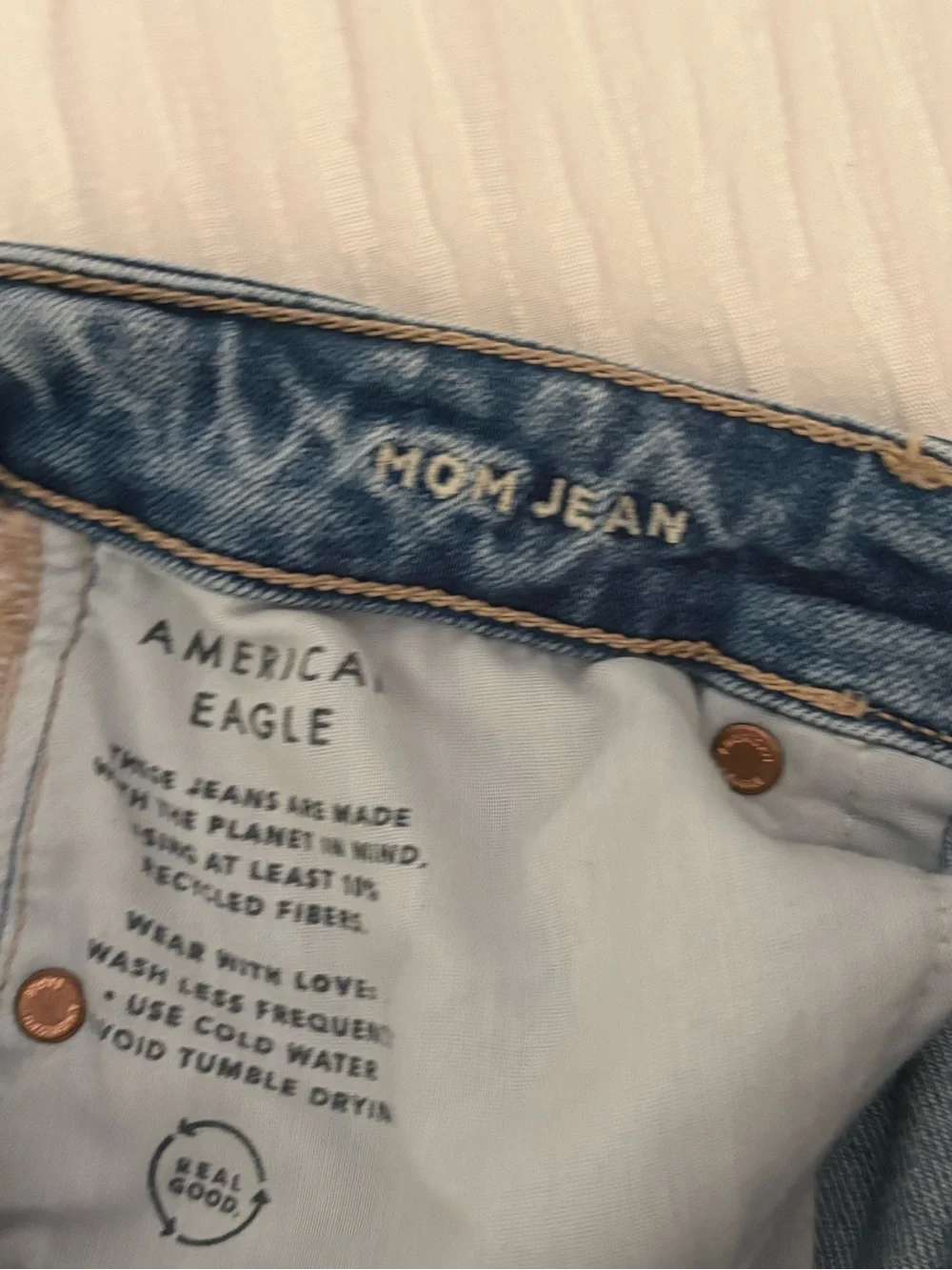 American Eagle Outfitters Light Blue Mom Jeans